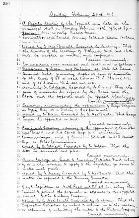 28-Feb-1916 Meeting Minutes pdf thumbnail