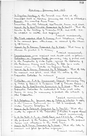 3-Jan-1916 Meeting Minutes pdf thumbnail