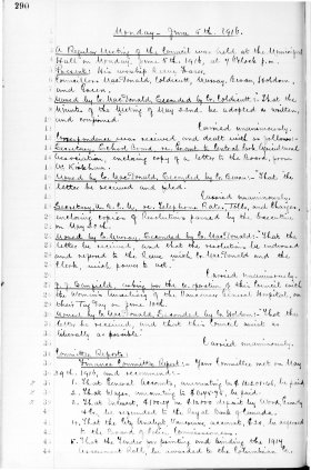 5-Jun-1916 Meeting Minutes pdf thumbnail