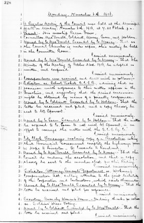 6-Nov-1916 Meeting Minutes pdf thumbnail