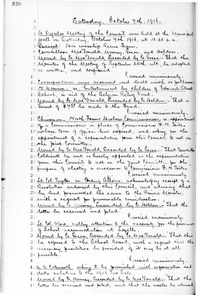 7-Oct-1916 Meeting Minutes pdf thumbnail