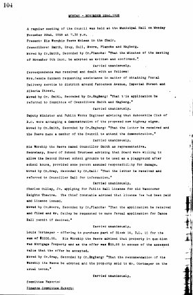 22-Nov-1926 Meeting Minutes pdf thumbnail