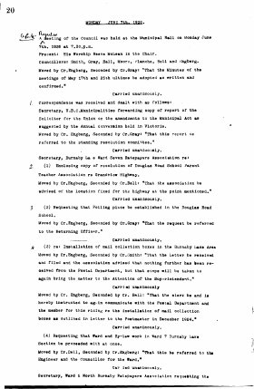7-Jun-1926 Meeting Minutes pdf thumbnail