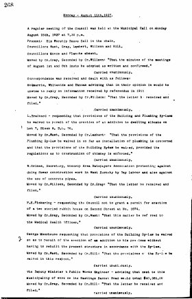 15-Aug-1927 Meeting Minutes pdf thumbnail