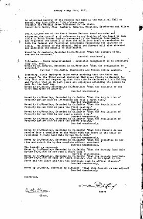 12-May-1930 Meeting Minutes pdf thumbnail