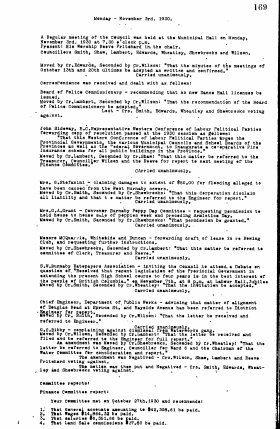 3-Nov-1930 Meeting Minutes pdf thumbnail