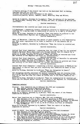 9-Feb-1931 Meeting Minutes pdf thumbnail