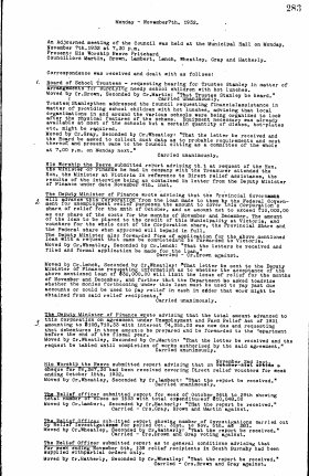 7-Nov-1932 Meeting Minutes pdf thumbnail
