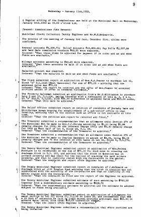 11-Jan-1933 Meeting Minutes pdf thumbnail
