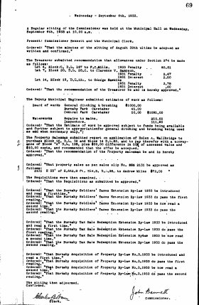 6-Sep-1933 Meeting Minutes pdf thumbnail