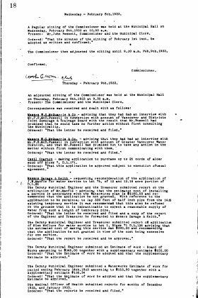 8-Feb-1933 Meeting Minutes pdf thumbnail