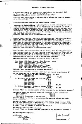 9-Aug-1933 Meeting Minutes pdf thumbnail