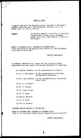 6-Apr-1970 Meeting Minutes pdf thumbnail