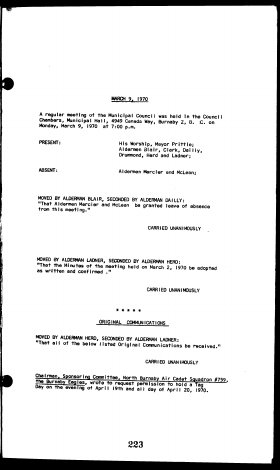 9-Mar-1970 Meeting Minutes pdf thumbnail