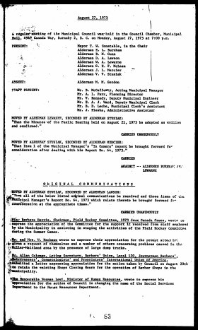 27-Aug-1973 Meeting Minutes pdf thumbnail