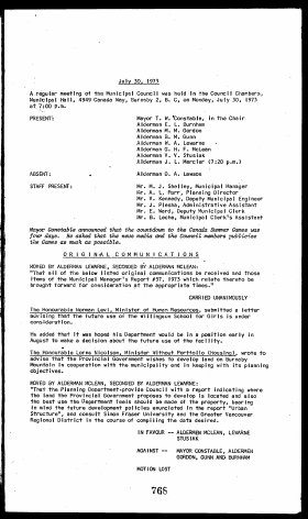 30-Jul-1973 Meeting Minutes pdf thumbnail