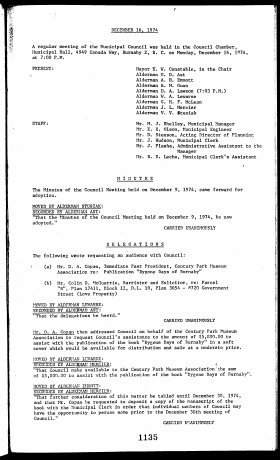 16-Dec-1974 Meeting Minutes pdf thumbnail