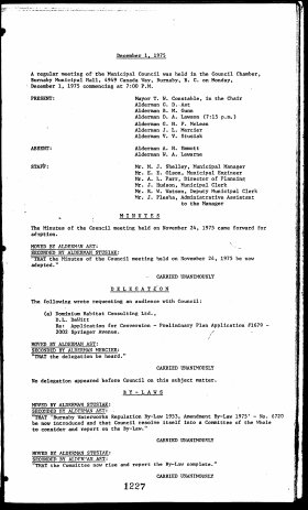 1-Dec-1975 Meeting Minutes pdf thumbnail