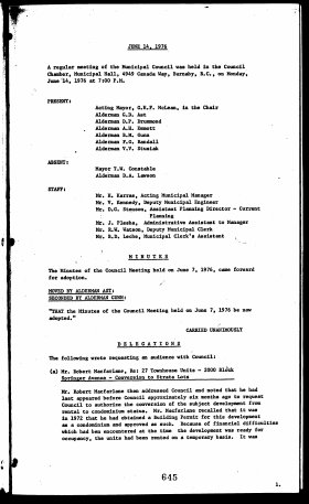 14-Jun-1976 Meeting Minutes pdf thumbnail