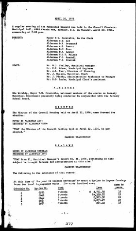 20-Apr-1976 Meeting Minutes pdf thumbnail