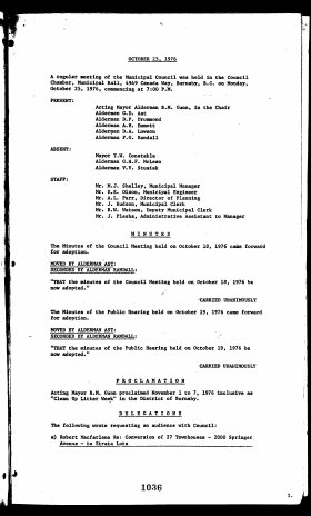 25-Oct-1976 Meeting Minutes pdf thumbnail