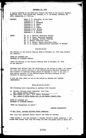 29-Nov-1976 Meeting Minutes pdf thumbnail