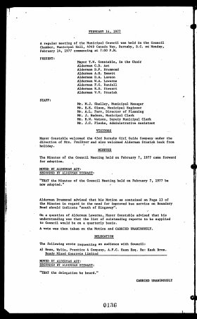 14-Feb-1977 Meeting Minutes pdf thumbnail
