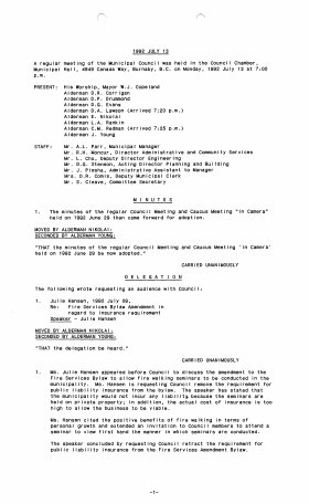 13-Jul-1992 Meeting Minutes pdf thumbnail