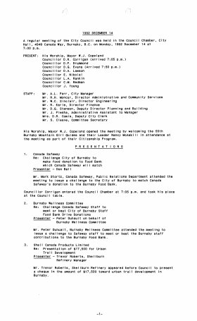 14-Dec-1992 Meeting Minutes pdf thumbnail
