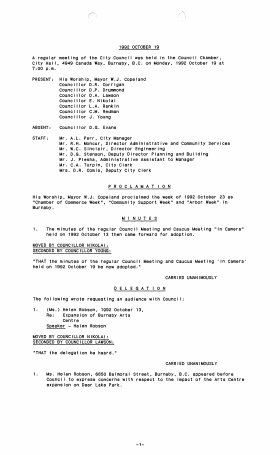 19-Oct-1992 Meeting Minutes pdf thumbnail