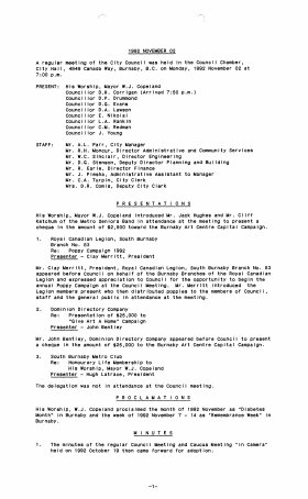 2-Nov-1992 Meeting Minutes pdf thumbnail