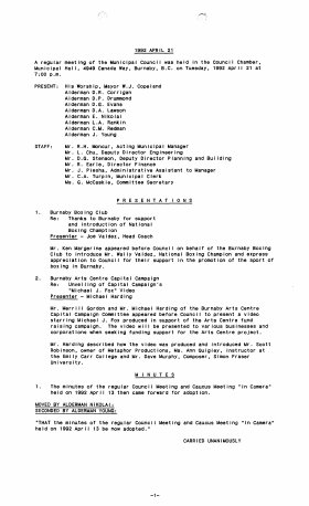 21-Apr-1992 Meeting Minutes pdf thumbnail