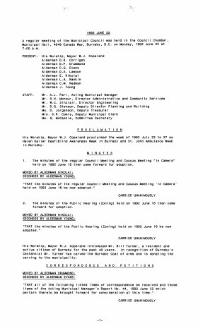 22-Jun-1992 Meeting Minutes pdf thumbnail
