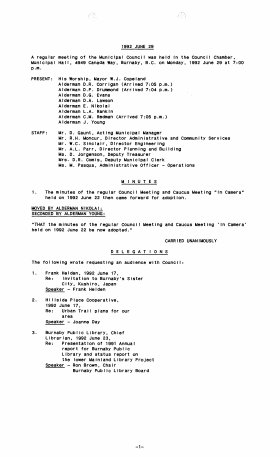 29-Jun-1992 Meeting Minutes pdf thumbnail