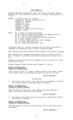 3-Feb-1992 Meeting Minutes pdf thumbnail