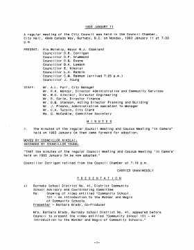 11-Jan-1993 Meeting Minutes pdf thumbnail
