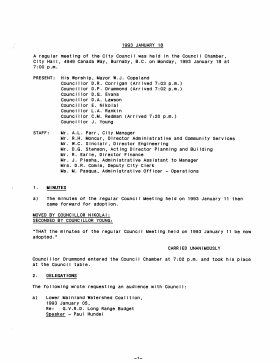 18-Jan-1993 Meeting Minutes pdf thumbnail