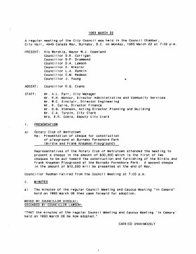 22-Mar-1993 Meeting Minutes pdf thumbnail