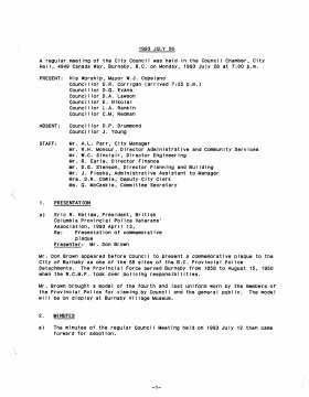26-Jul-1993 Meeting Minutes pdf thumbnail