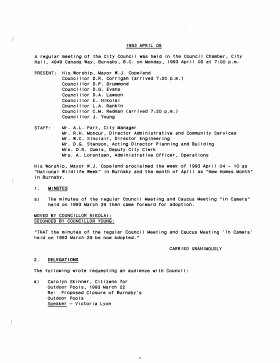 5-Apr-1993 Meeting Minutes pdf thumbnail