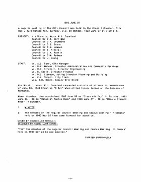 7-Jun-1993 Meeting Minutes pdf thumbnail