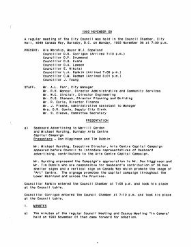 8-Nov-1993 Meeting Minutes pdf thumbnail