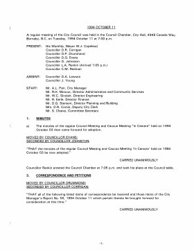 11-Oct-1994 Meeting Minutes pdf thumbnail