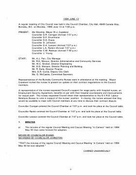 13-Jun-1994 Meeting Minutes pdf thumbnail