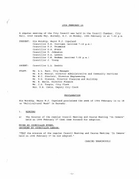 14-Feb-1994 Meeting Minutes pdf thumbnail