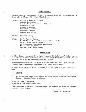17-Oct-1994 Meeting Minutes pdf thumbnail