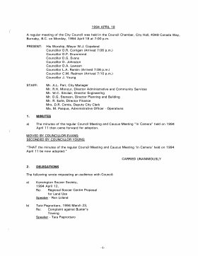 18-Apr-1994 Meeting Minutes pdf thumbnail