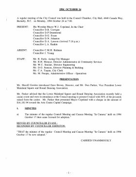 24-Oct-1994 Meeting Minutes pdf thumbnail