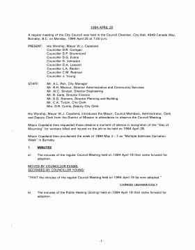 25-Apr-1994 Meeting Minutes pdf thumbnail