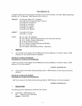 28-Feb-1994 Meeting Minutes pdf thumbnail